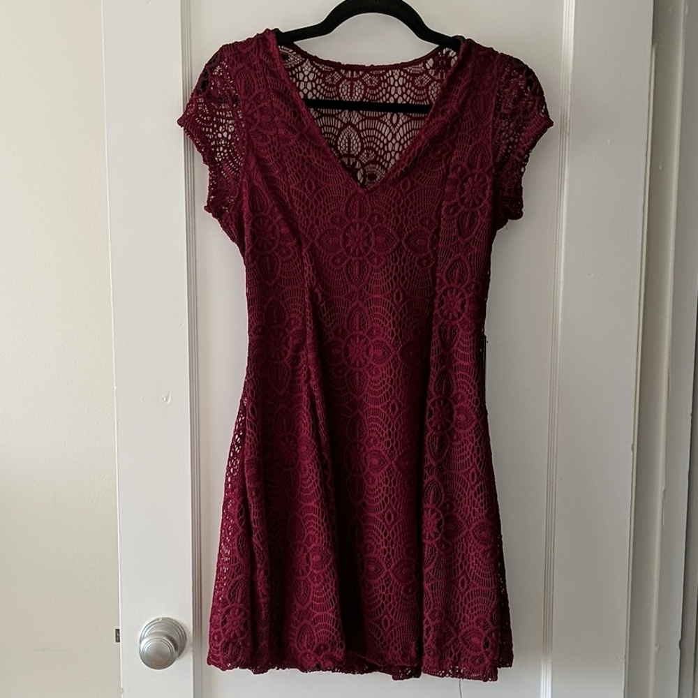 NWT Express Maroon Short Dress